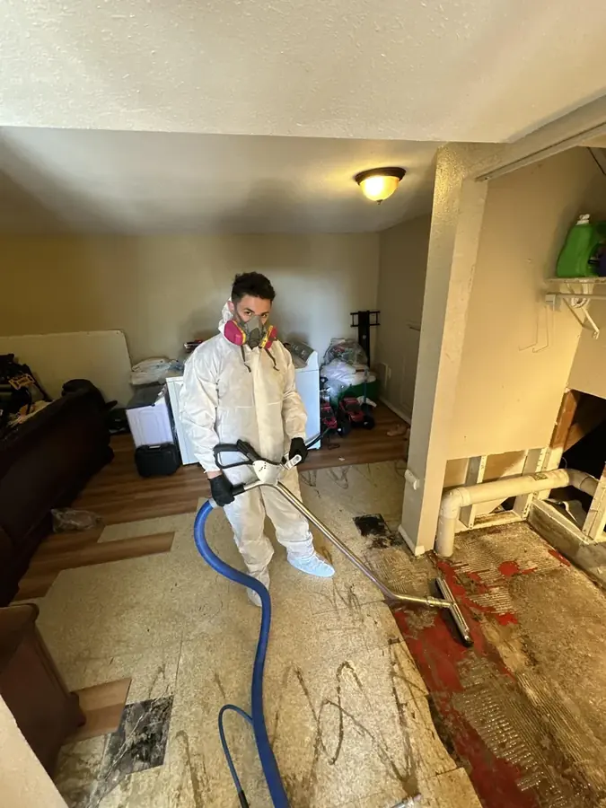 Sewage backup cleanup in a La Grange, IL basement
