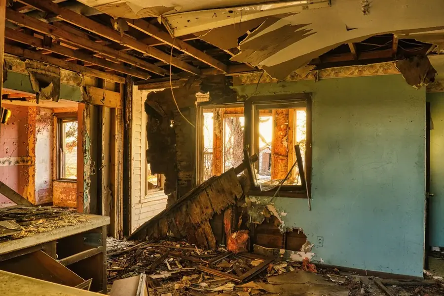Storm water damage in a La Grange, IL home